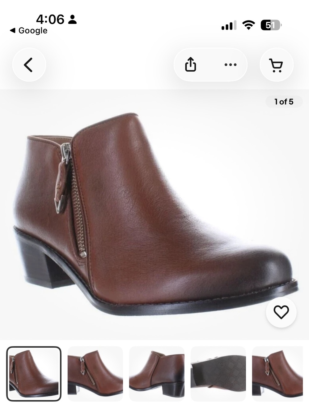 Vionic Joy Jolene Brown Leather Ankle Boots Women’s 10 Travel Comfort